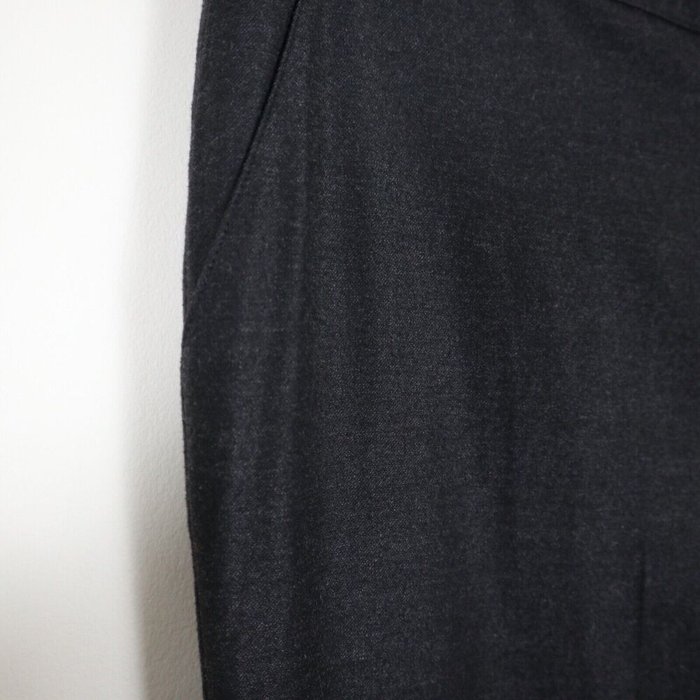 St John Size 14 Soft Flannel Trousers Fall 2011 Slim Straight Leg Pants Gray - Picture 5 of 10